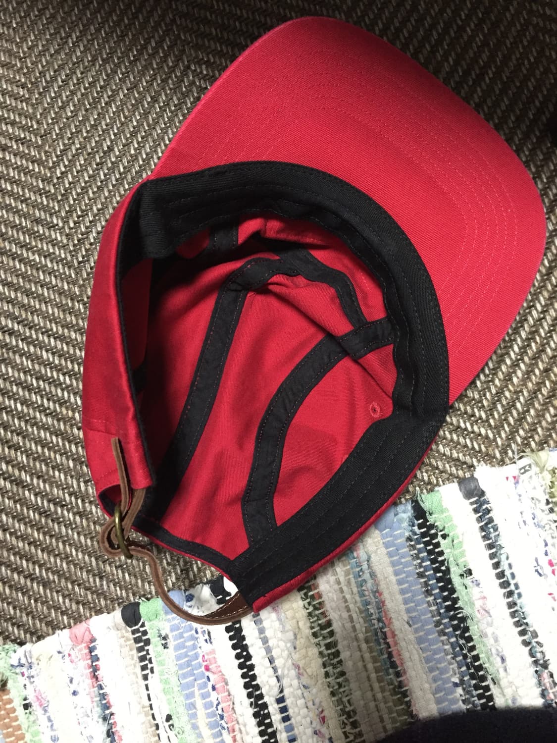 슈프림 워시드 치노 트윌 캠프캡 레드 상품이미지3