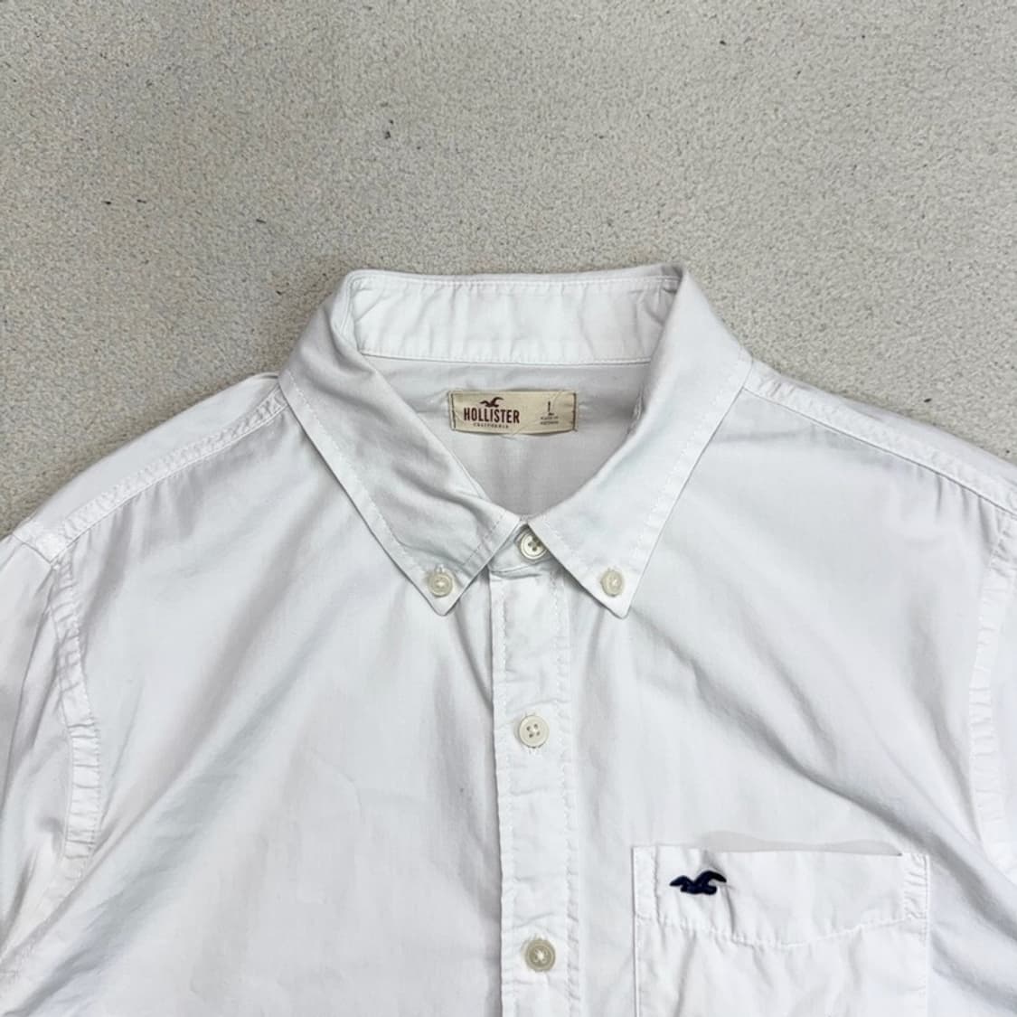 HOLLISTER 반팔 옥스포드 셔츠 L 상품이미지3