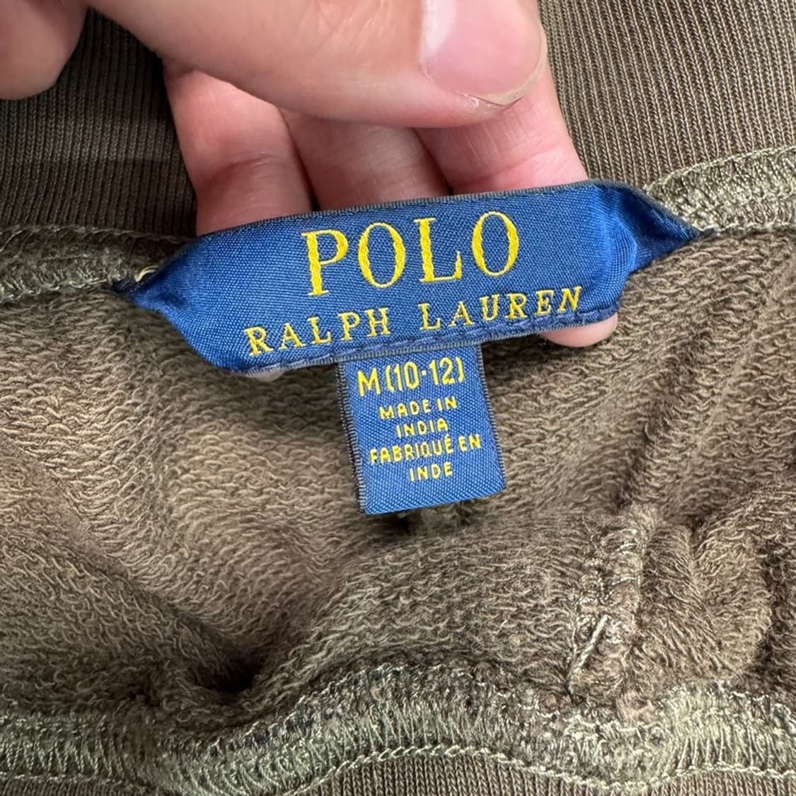 RALPH LAUREN 마드라스 로고 프렌치 테리 쇼츠 M (10-12) 상품이미지5