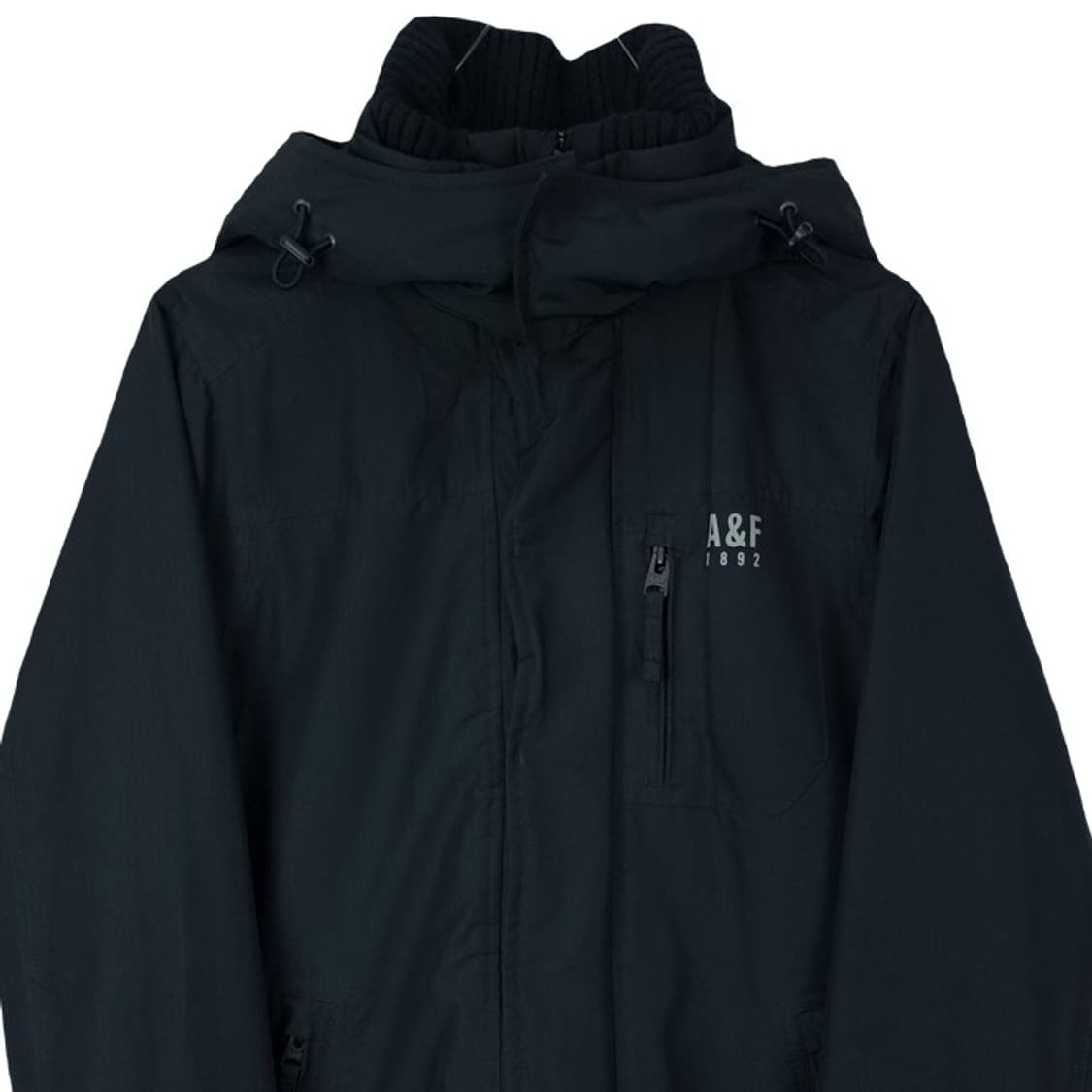 [아베크롬비] 로고 프린팅 바람막이 자켓 블랙 M16897 상품이미지4