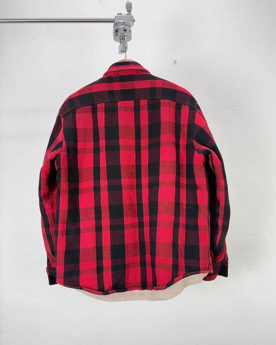 폴로 랄프로렌 버팔로 체크 라인드 셰르파 셔츠 자켓 상품이미지6
