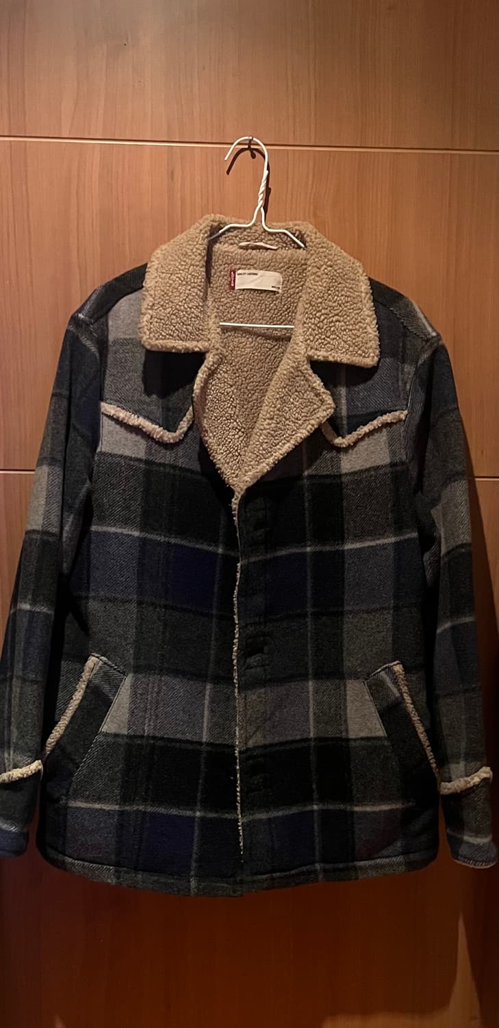 리바이스 체크 쉐르파 트러커 자켓 상품이미지1