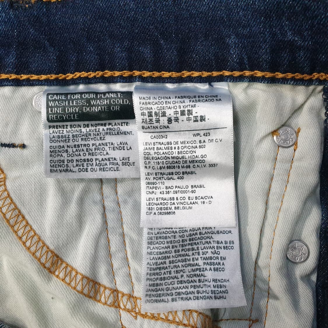 리바이스 511 슬림 컷팅 데님 청바지 32 상품이미지5