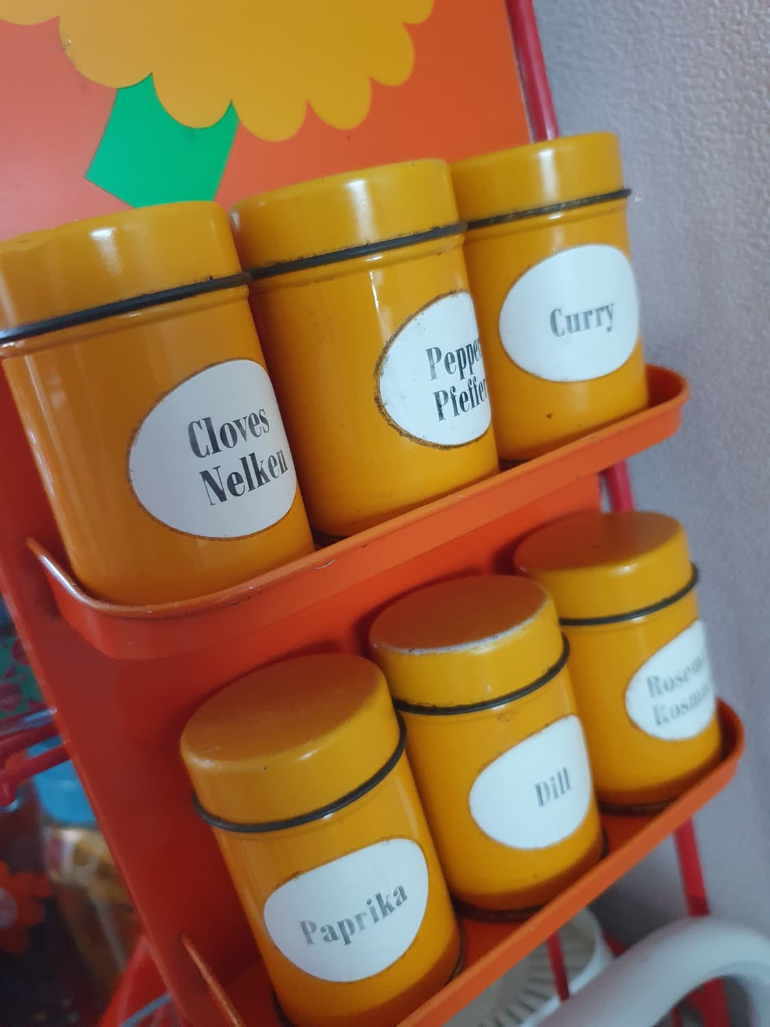 빈티지 오렌지 양념통 세트 상품이미지3