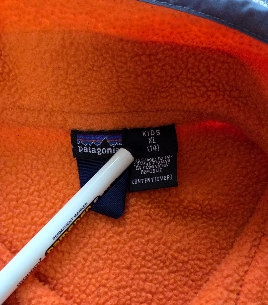 (S/~55)파타고니아 02s Kids XL 오렌지 신칠라 플리스 상품이미지4