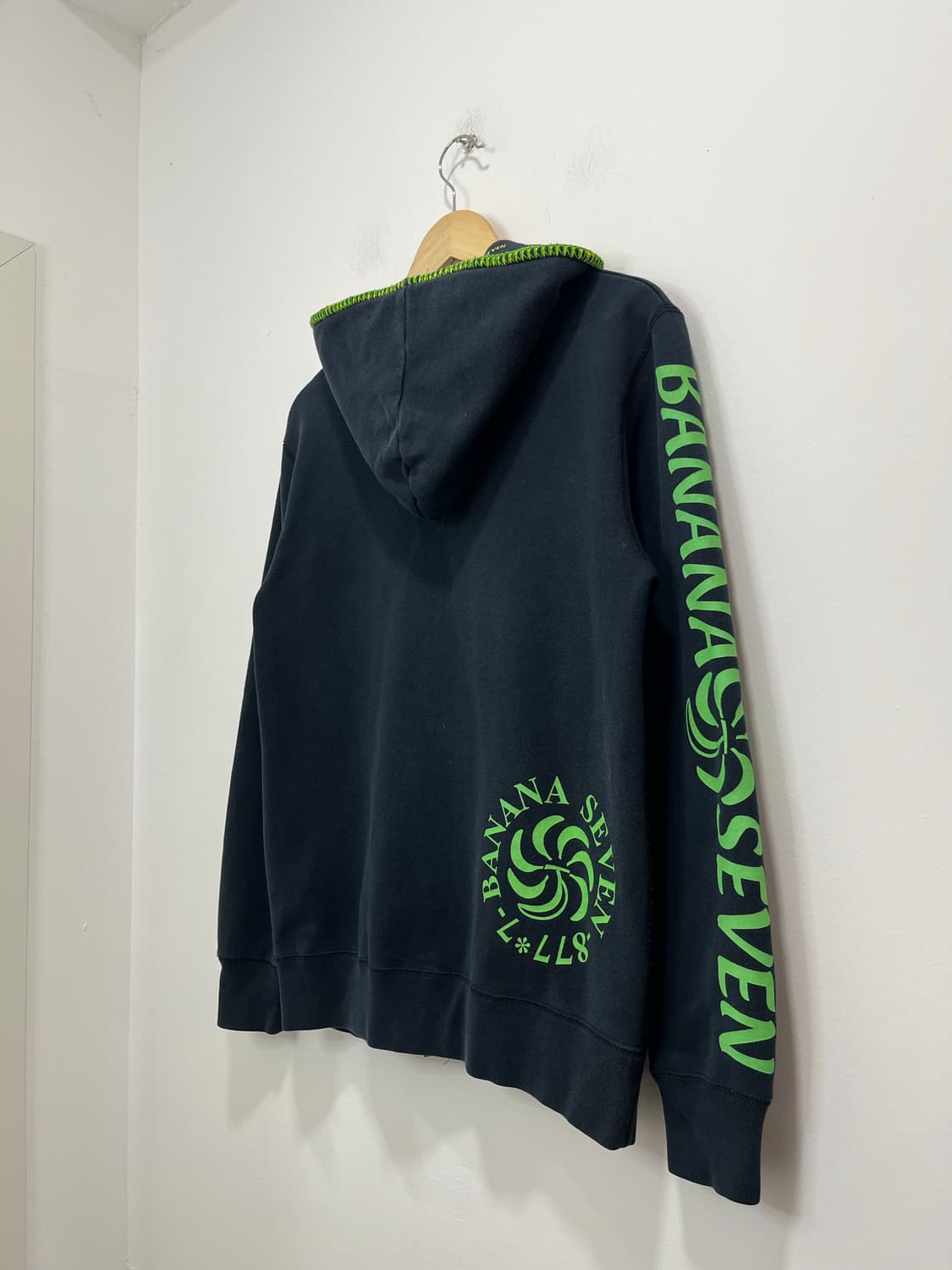 일본 빈티지 바나나 세븐 y2k 로고 프린팅 후드집업  상품이미지7