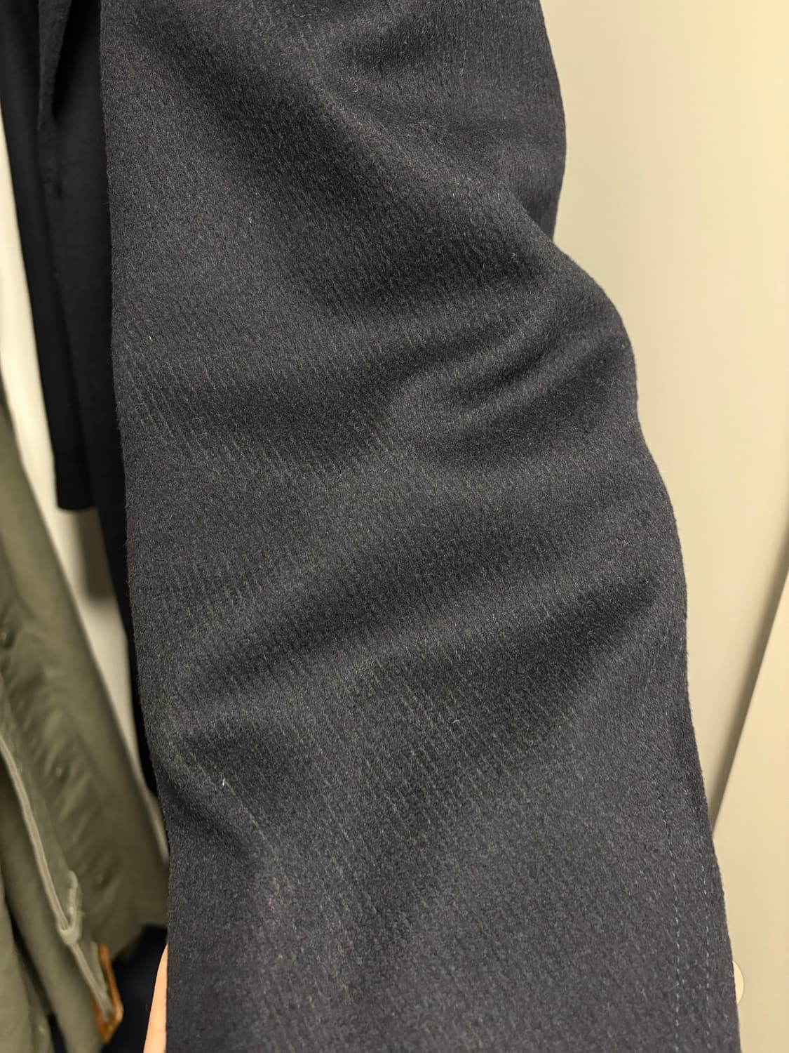 알레그리 울 캐시 코트 (하이넥 가디건 탈부착,구스다운 라이너) 상품이미지9