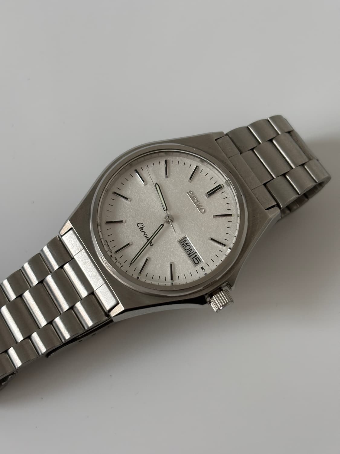 1980s Snowflake Dial Silver Quartz 상품이미지5