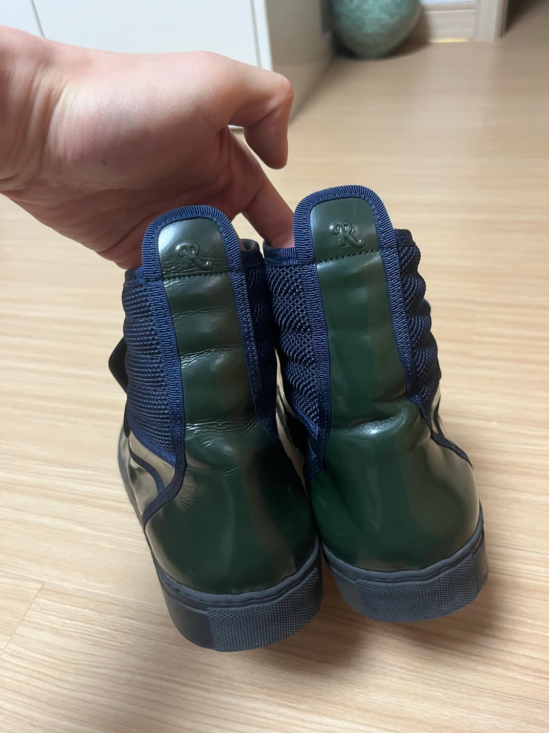 라프시몬스 벨크로 하이탑 딥그린 43 상품이미지4