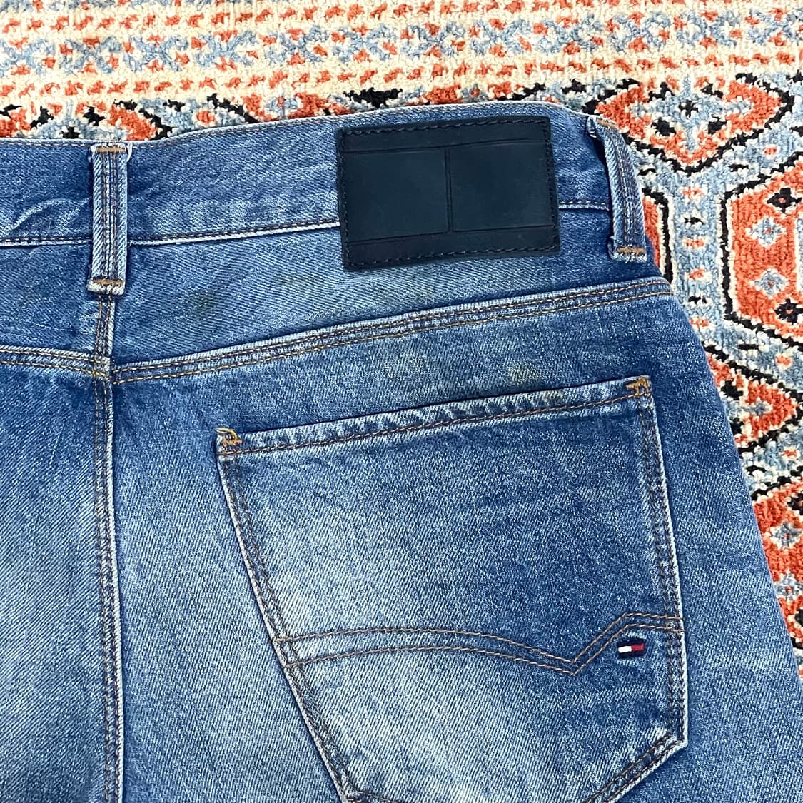 타미힐피거 중청 워싱 데님팬츠 허리 30 상품이미지7