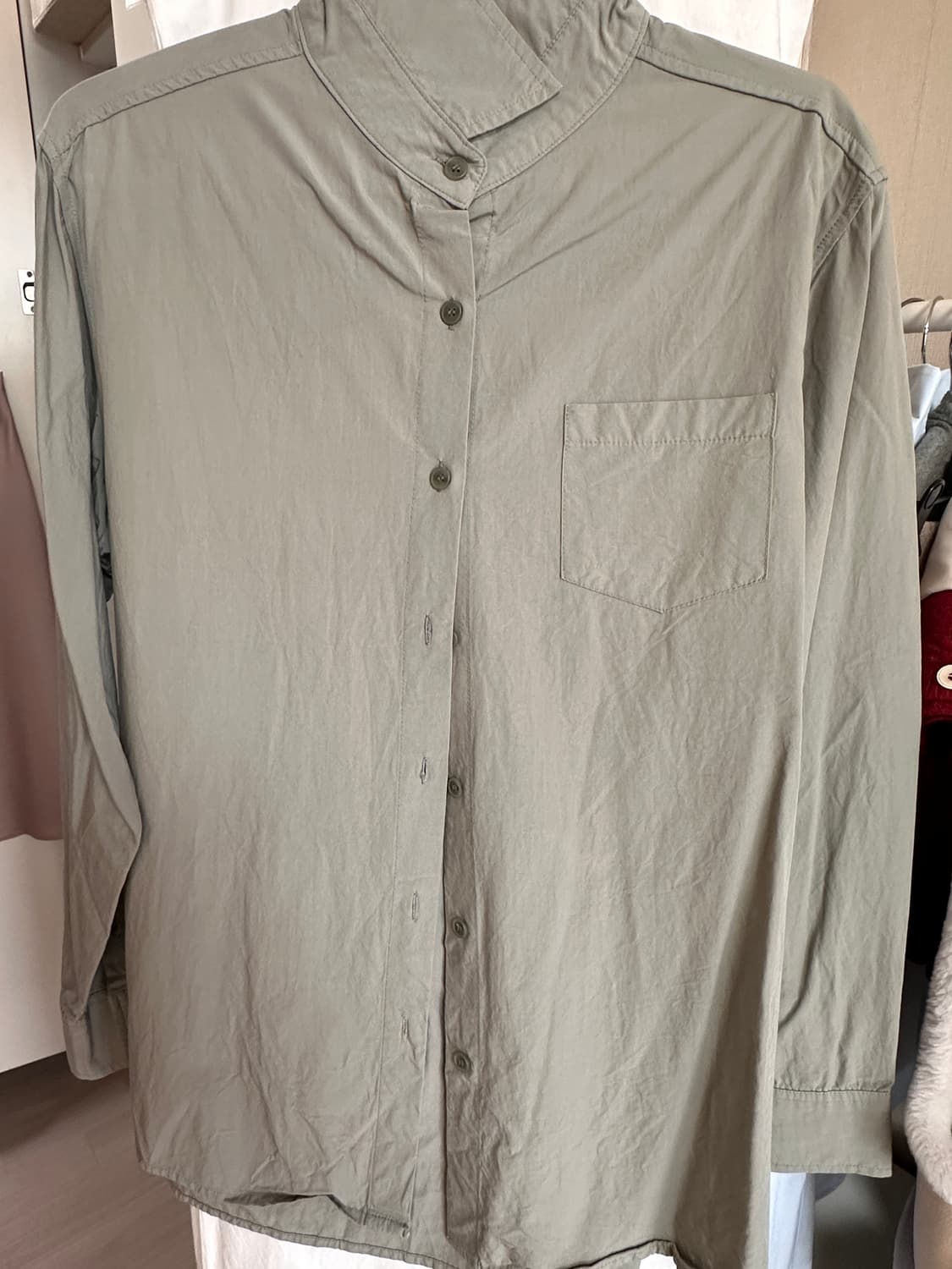 망고매니플리즈 어텀 코튼셔츠(애쉬카키) 상품이미지2