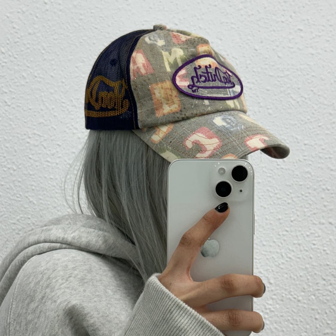 본더치 y2k 알파벳 퍼플 볼캡 상품이미지2