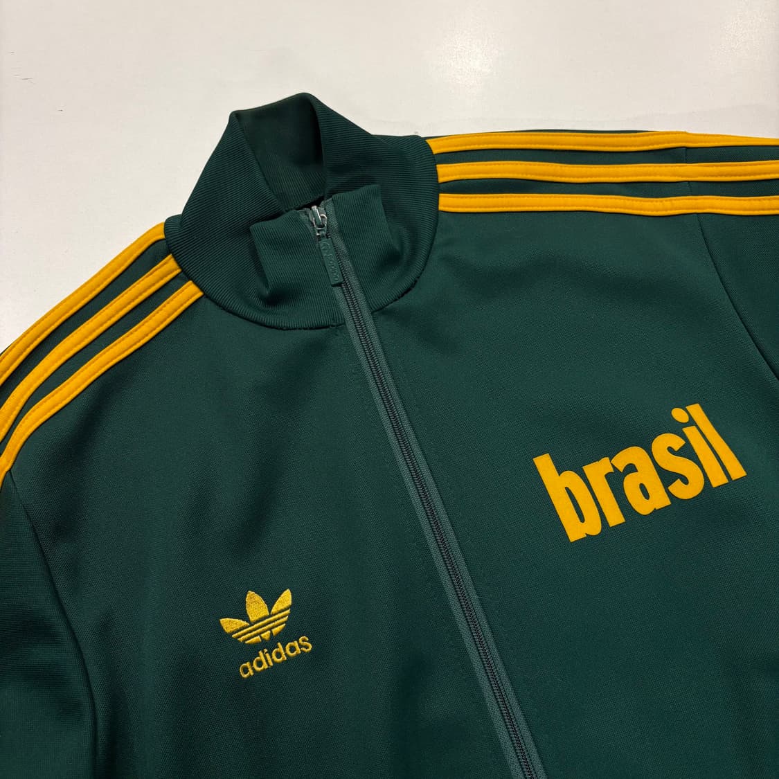 [95] 05s 아디다스 브라질 트랙탑 져지 집업 노초 D742 상품이미지3