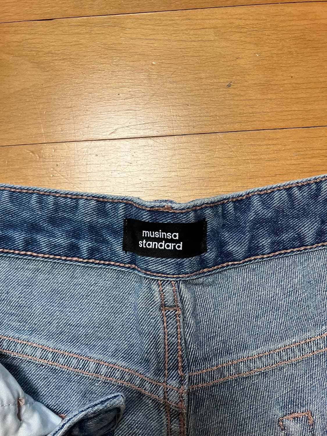 무신사 스탠다드 롱버뮤다 데님 팬츠 38사이즈 상품이미지4