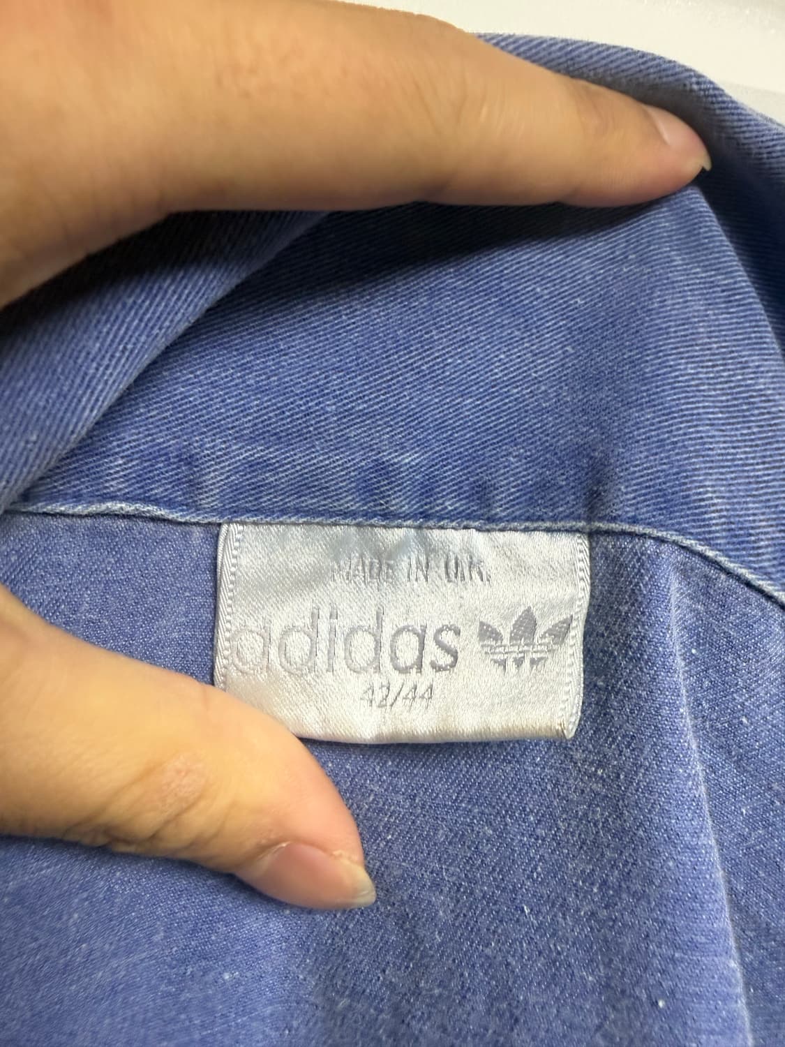 아디다스 빈티지 브이넥 블루 42/44 상품이미지4