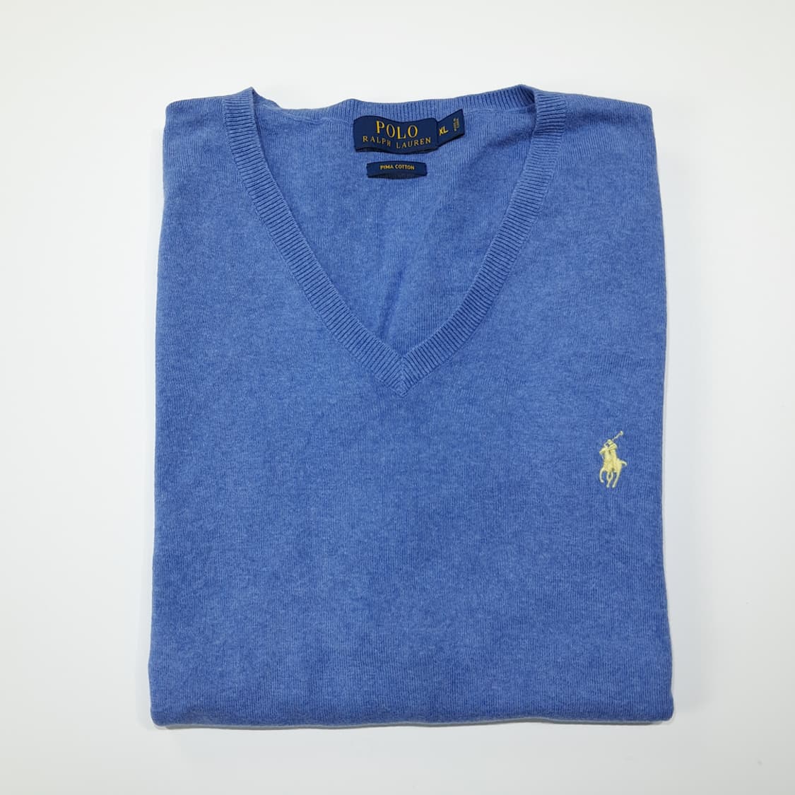 CL152 XL 폴로 피마코튼 V넥 니트 베스트 상품이미지7