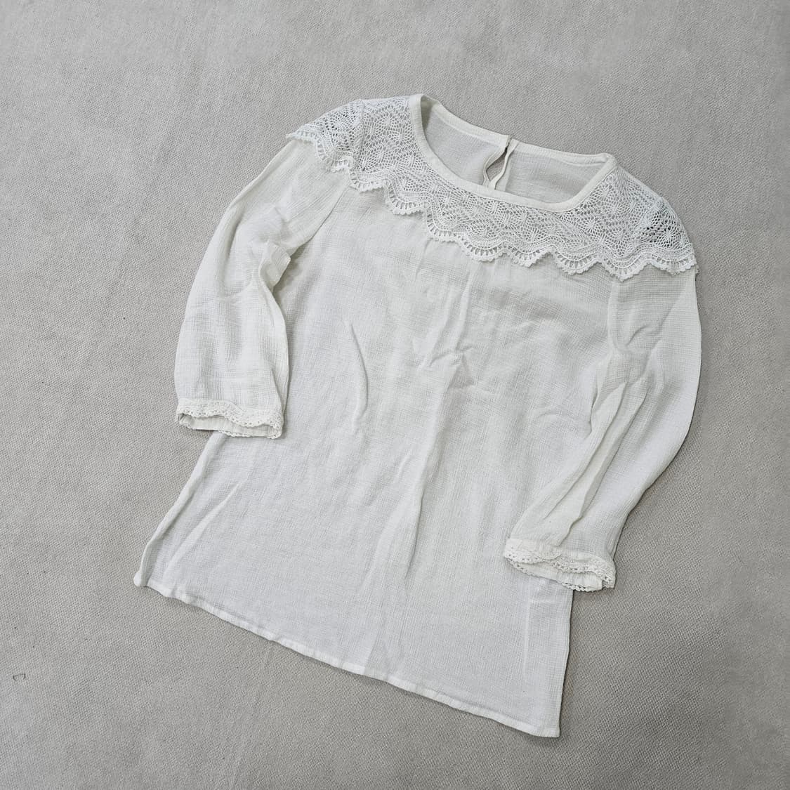 01 올리브데올리브 레이스 블라우스 0402Y 상품이미지1