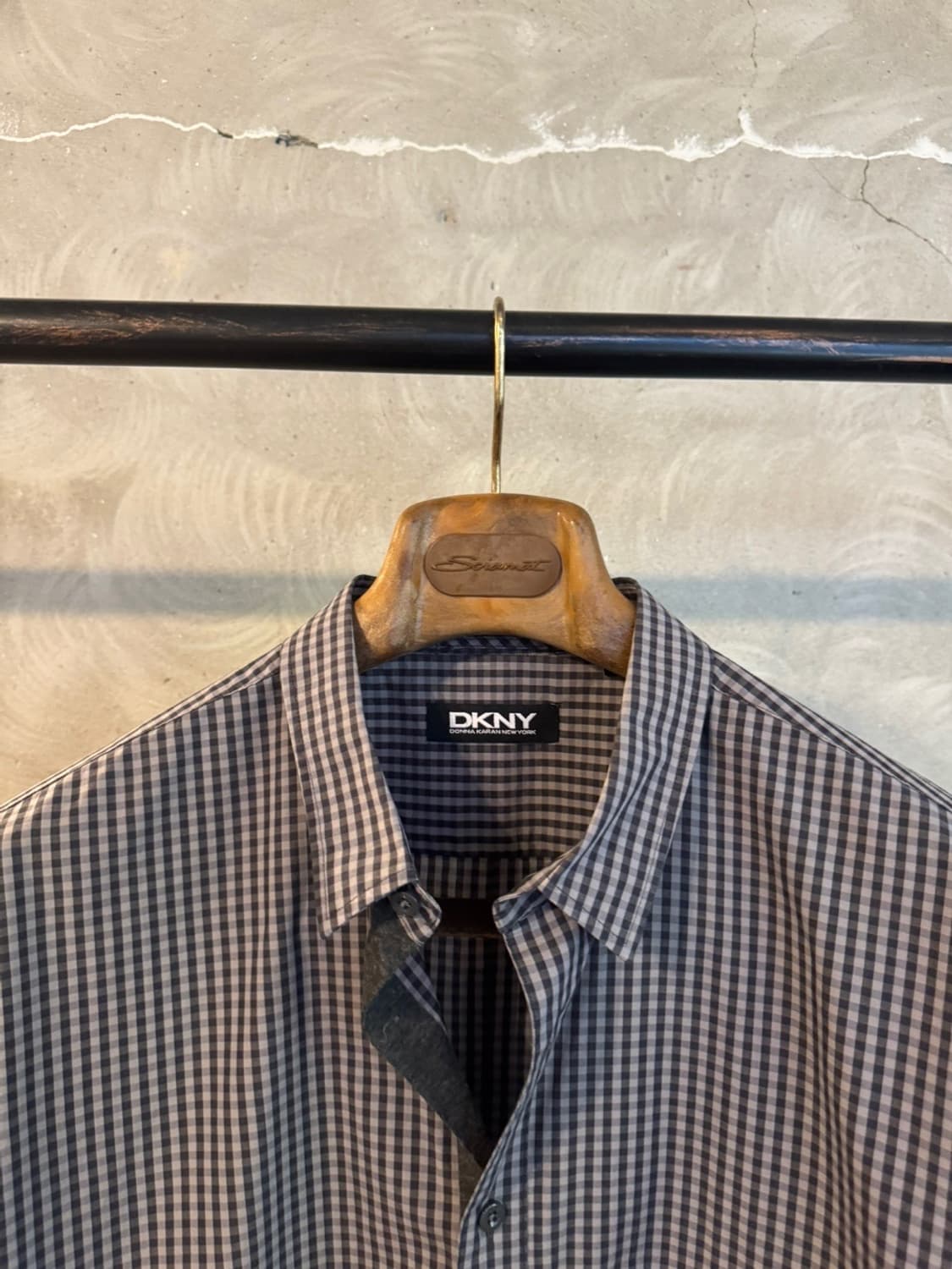 DKNY 깅엄체크 셔츠 100 상품이미지3