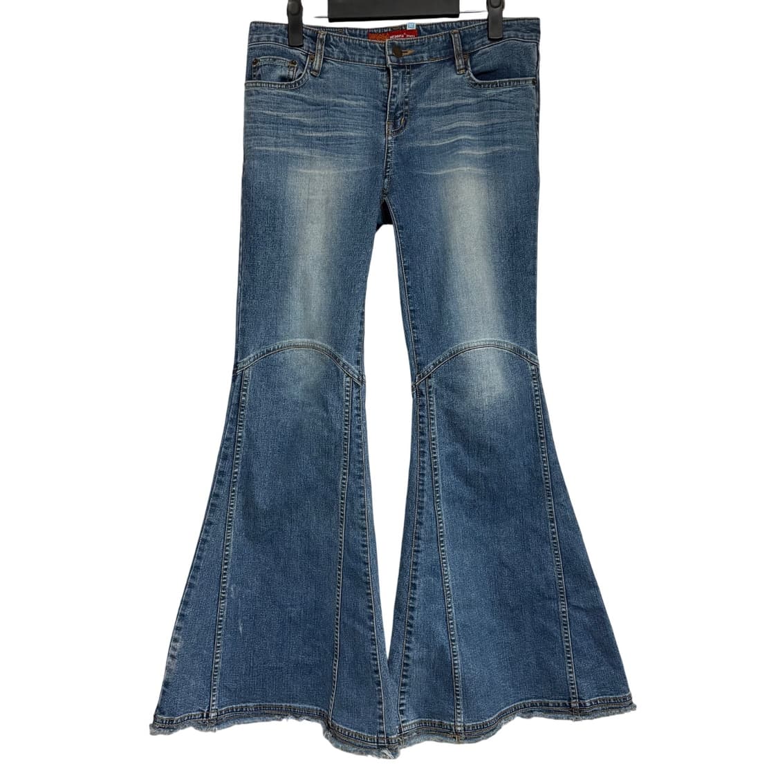 빈티지 빅 벨바텀 플레어 데님팬츠 29 히피 웨스턴 상품이미지3