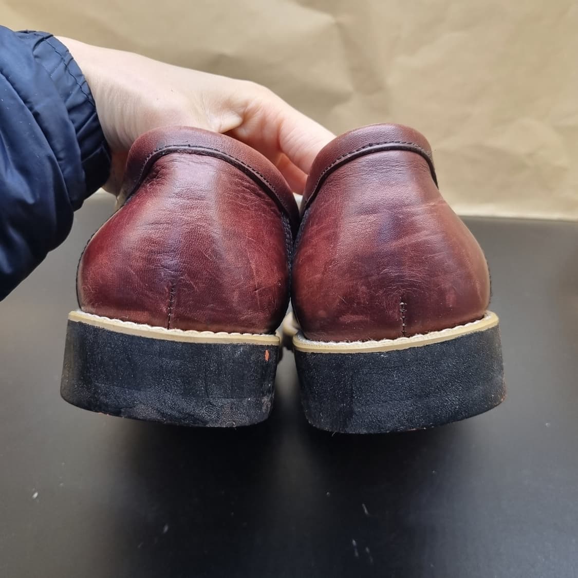 바이네르 버건디 남성로퍼 260 상품이미지4