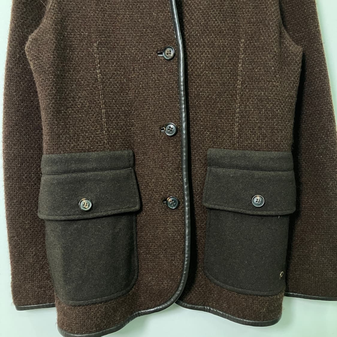 로로피아나 브라운 캐시미어 자켓  상품이미지6