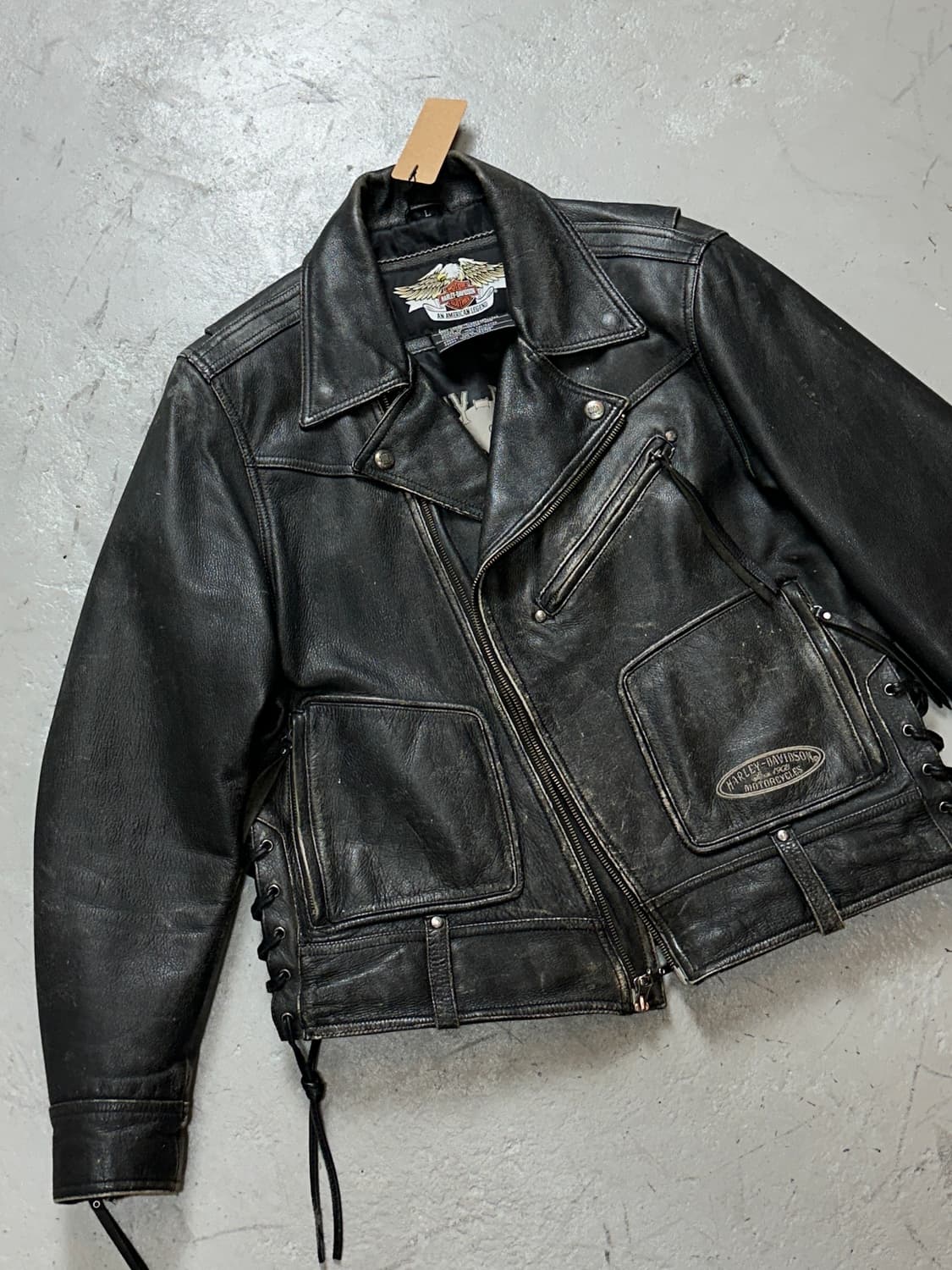 00's 할리데이비슨 레더 라이더 자켓 빈티지 레더자켓 상품이미지5