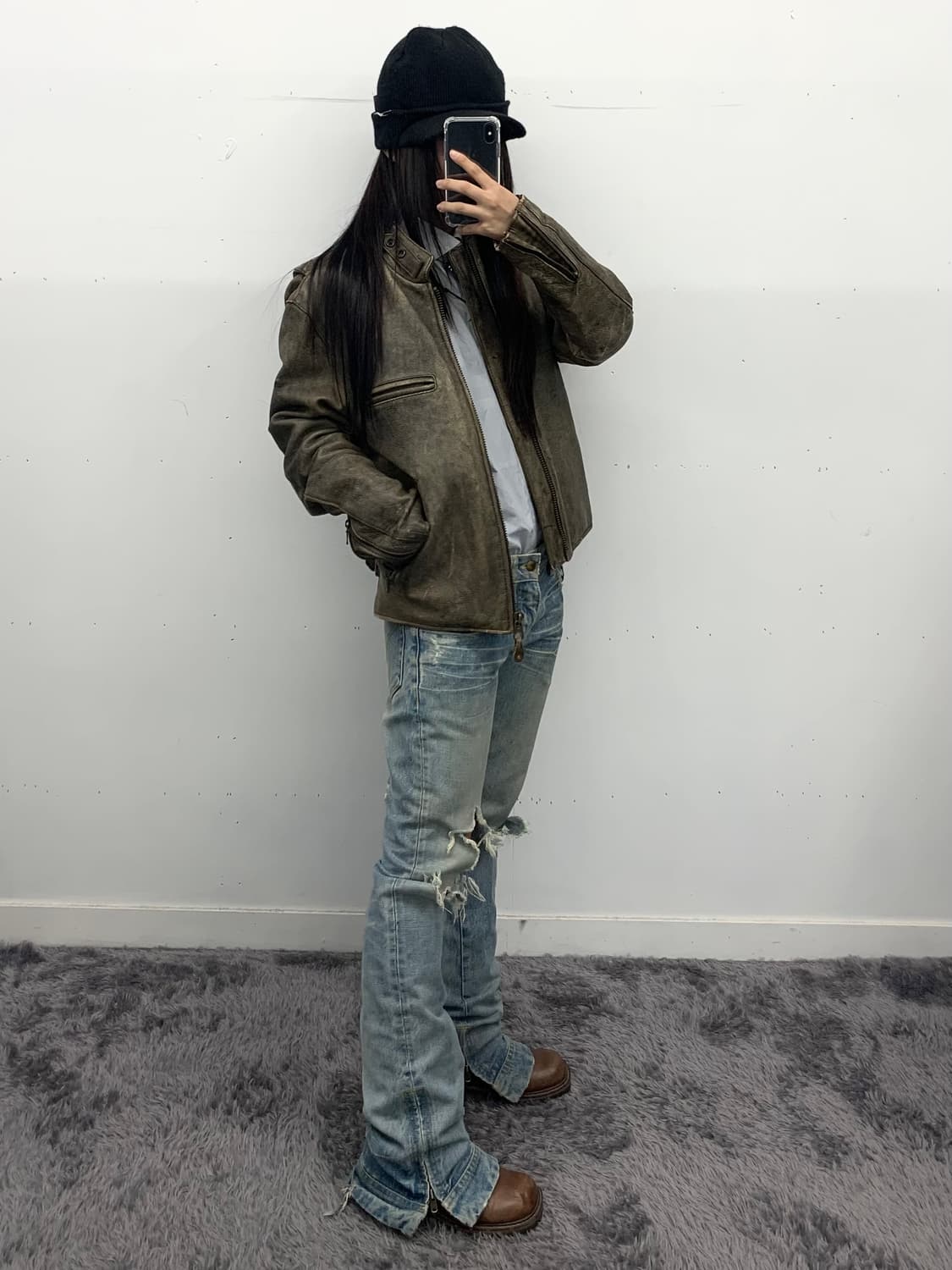 Rico 데미지 지퍼 디테일 데님 팬츠 상품이미지2