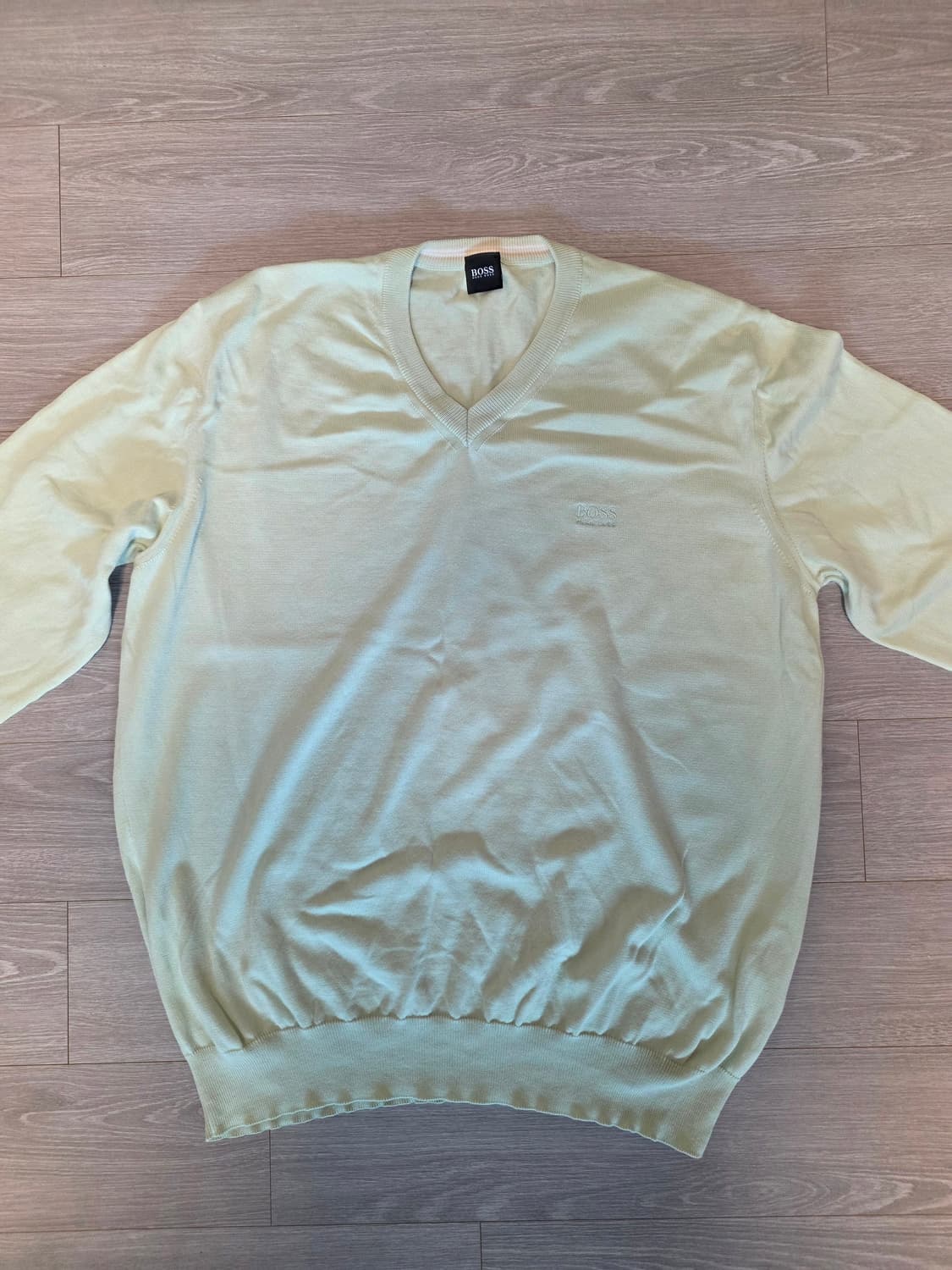 BOSS V넥 니트 멜론색 XL 상품이미지2