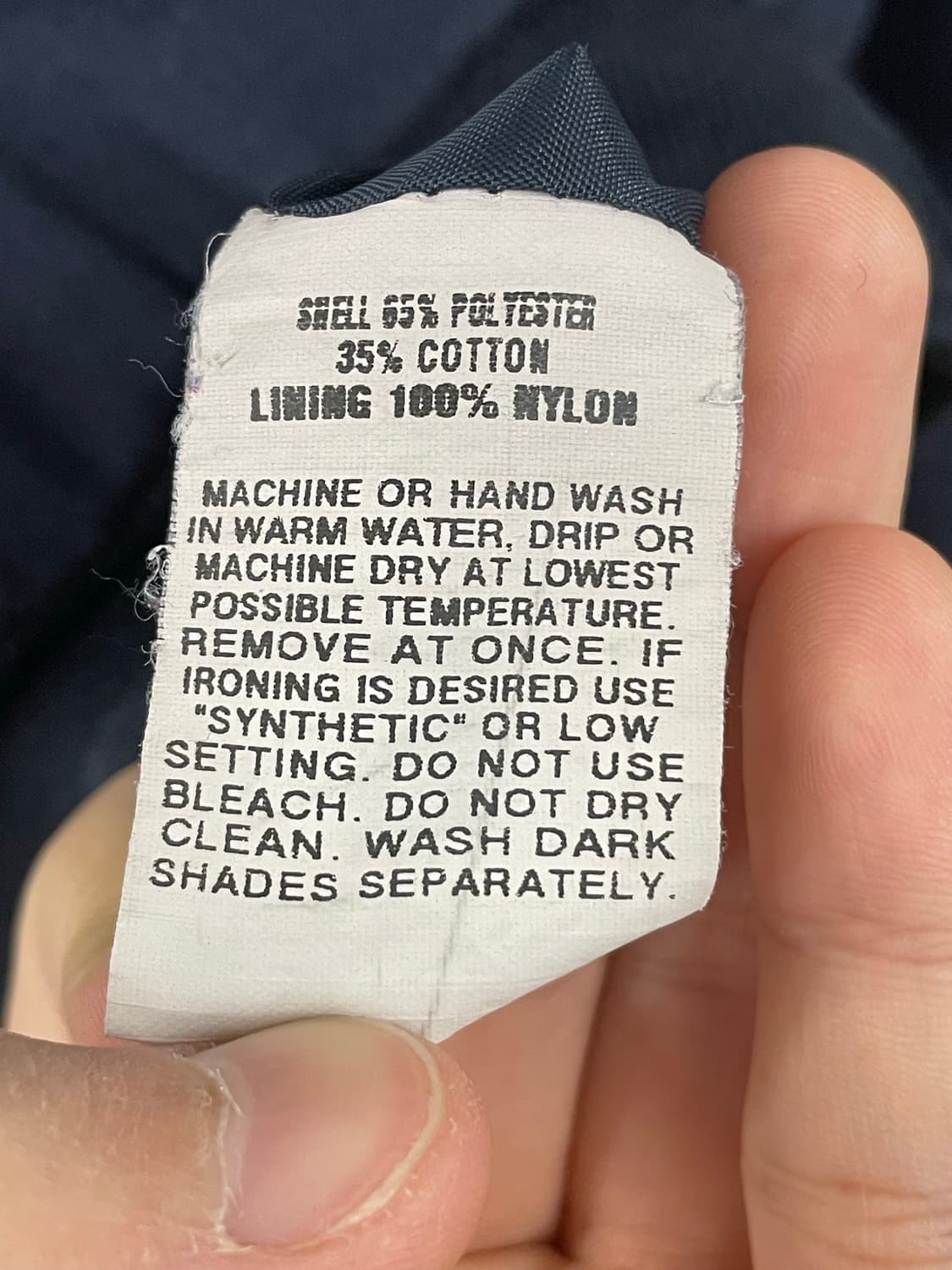 신타스 나일론 브이넥 네이비 상품이미지5