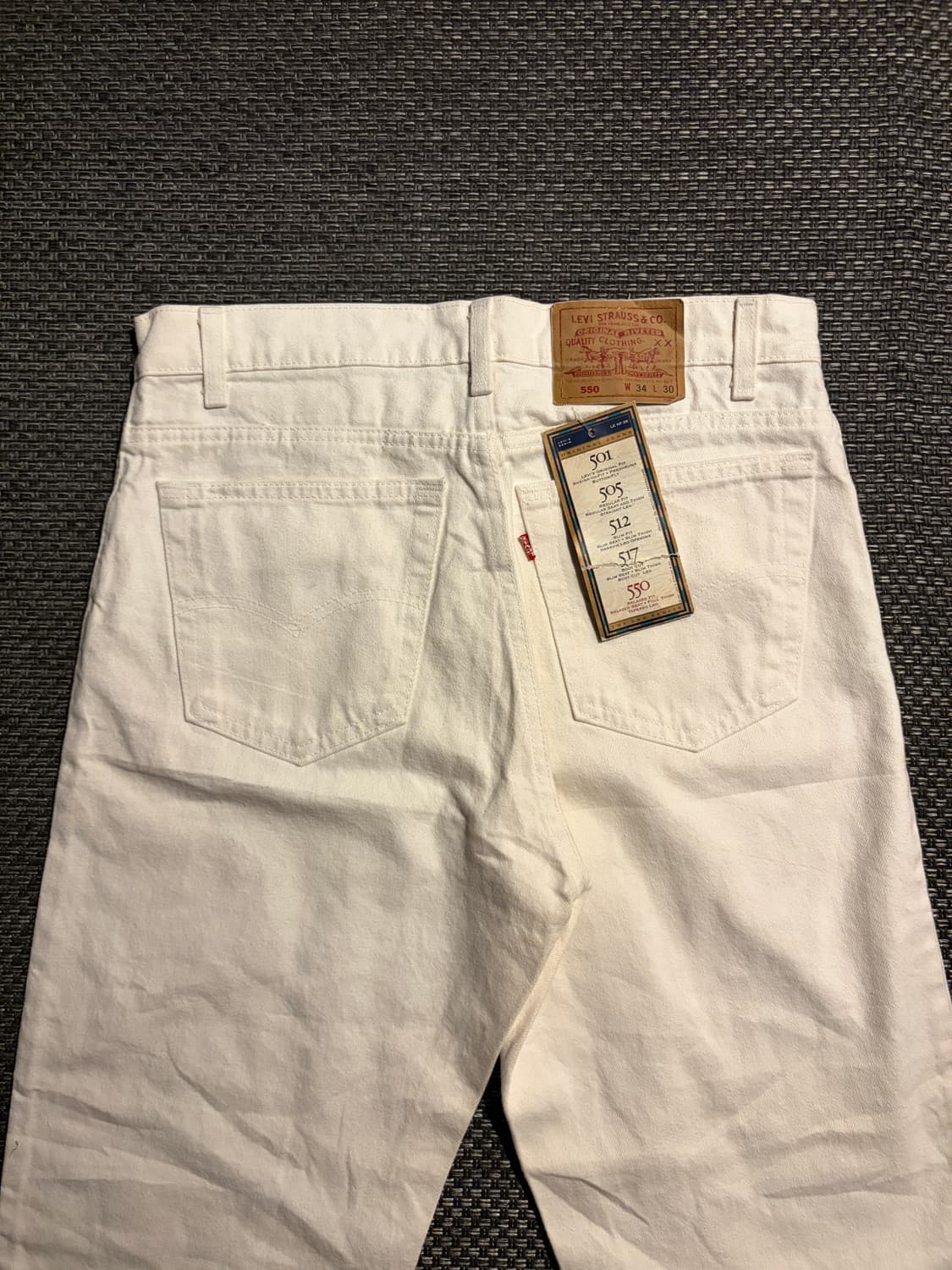 90s 리바이스 550 화이트 34 USA🇺🇸 상품이미지3