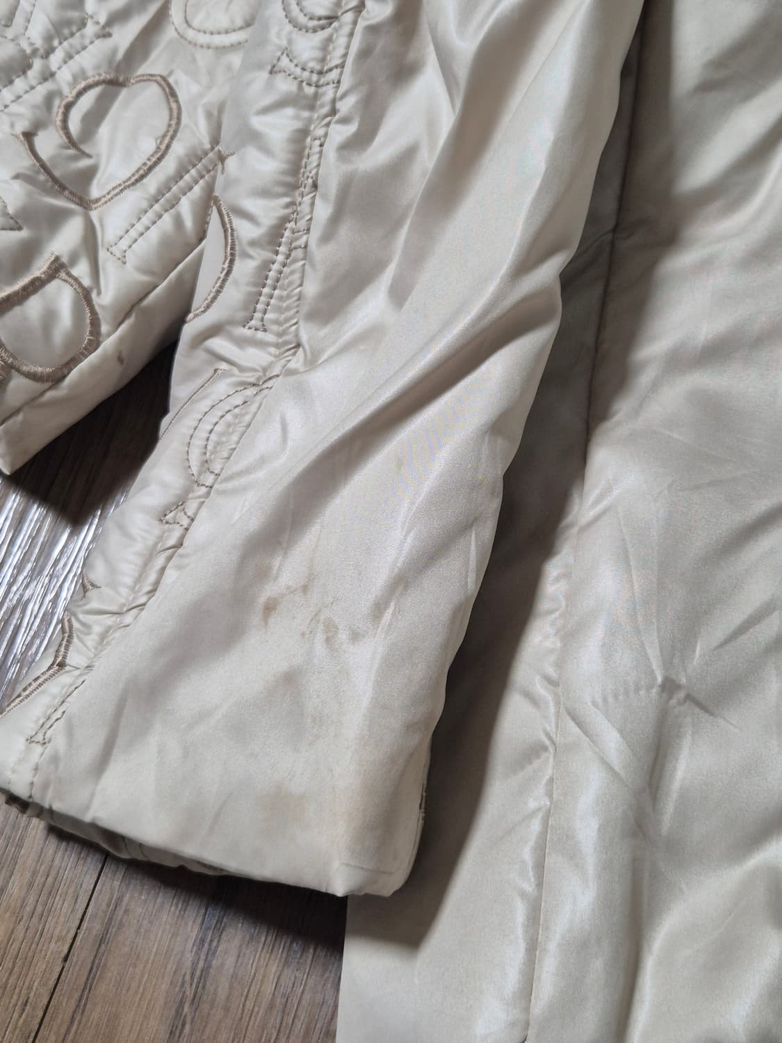 ladies fashion Japanese vintage 폴리 자수 패딩 상품이미지6