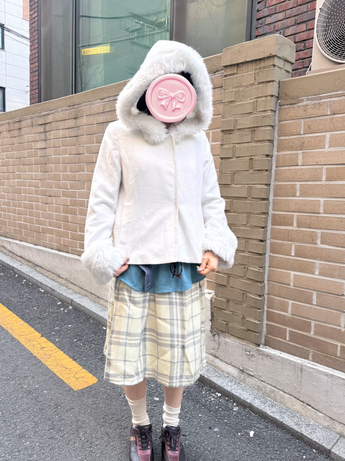 Vintage White Fur Jacket  상품이미지2