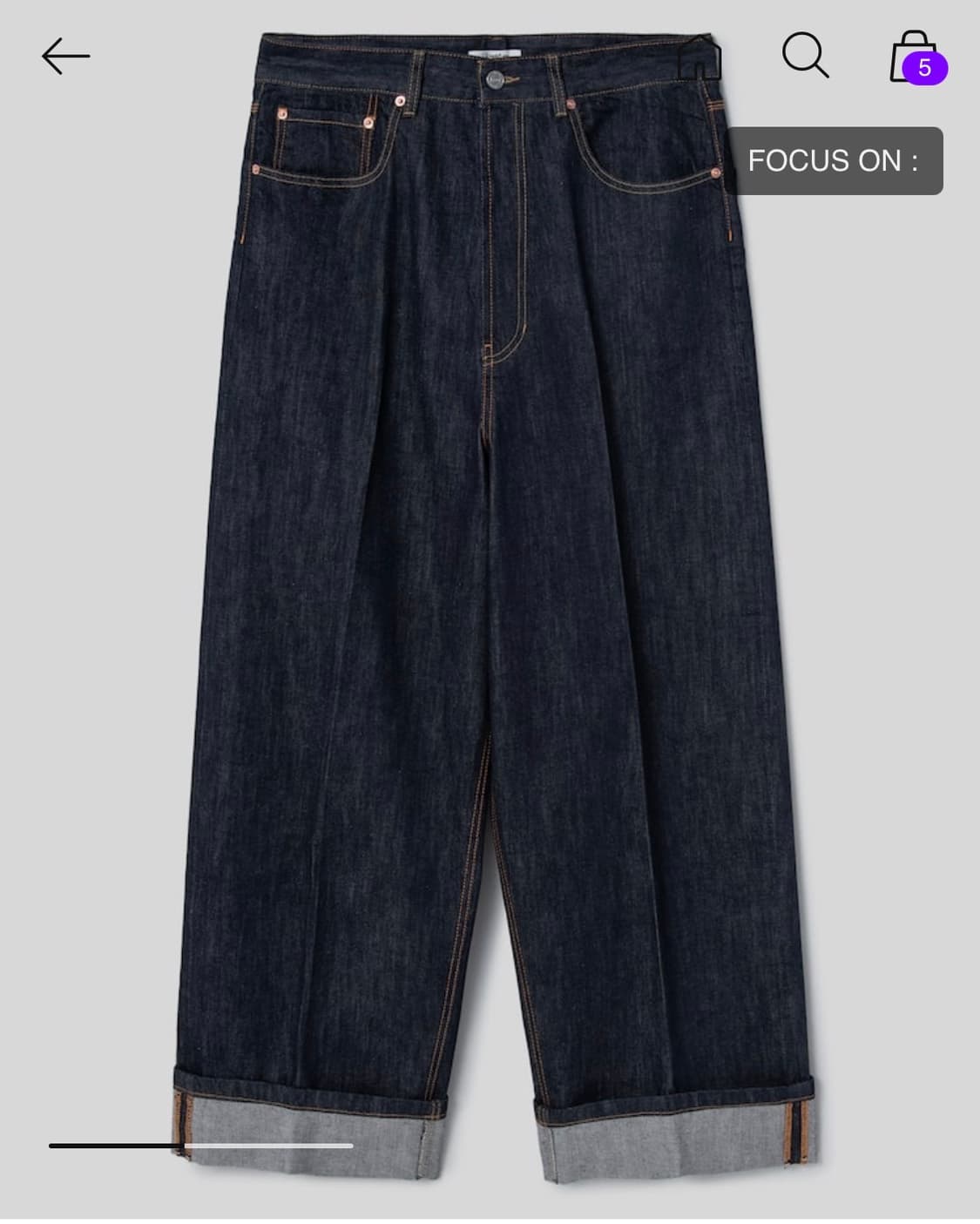 The Aperture 디애퍼쳐 P2 크런치 데님 블루 S 상품이미지5