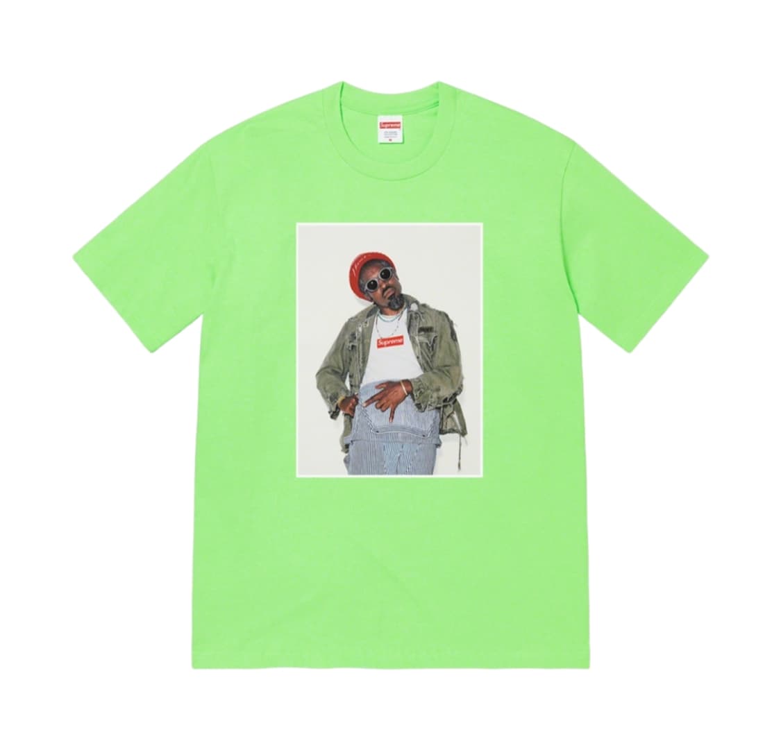 슈프림 안드레3000 티셔츠 라임-22FW 상품이미지1