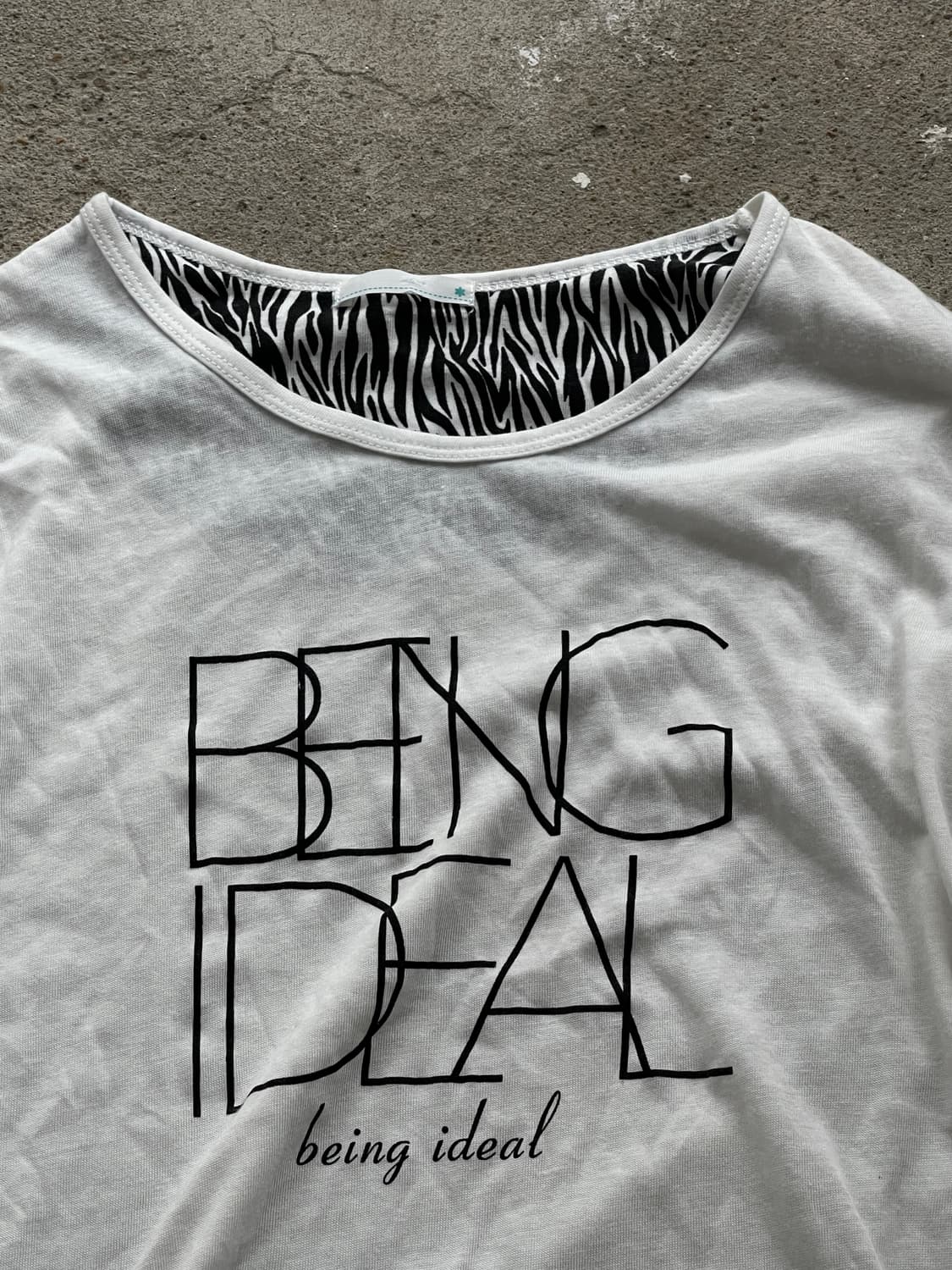 (Unknown)zebra layered lettering t 상품이미지2