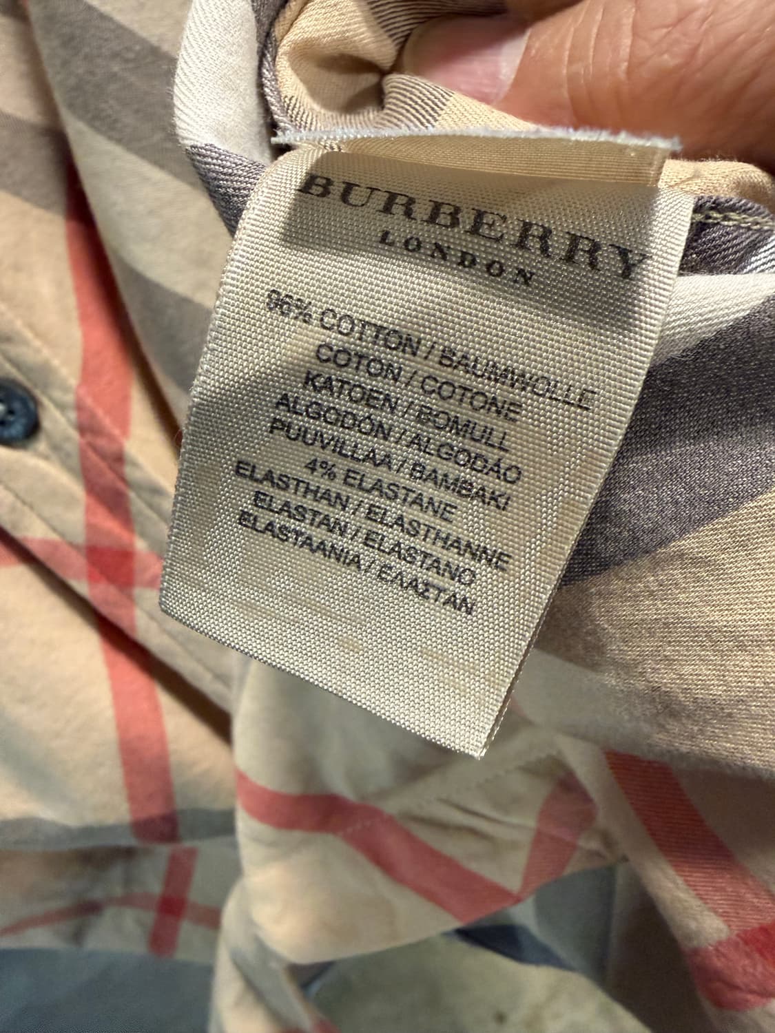 M 버버리BURBERRY 클래식 노바체크 셔츠 베이지 상품이미지6