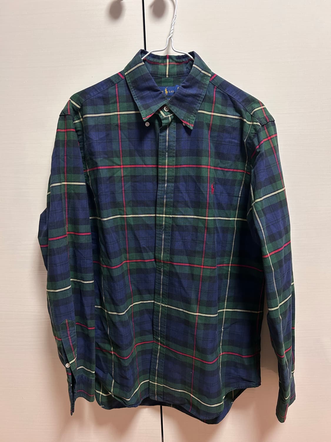 폴로 랄프로렌 체크 남방 M 상품이미지1