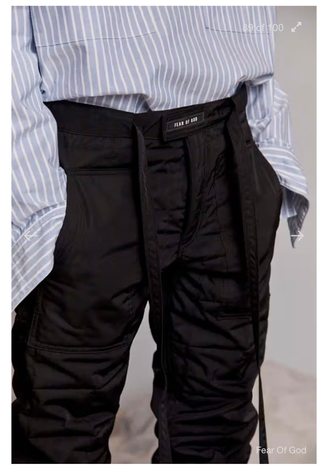 피어 오브 갓 6th 컬렉션 배기 나일론 라운지 팬츠 상품이미지1