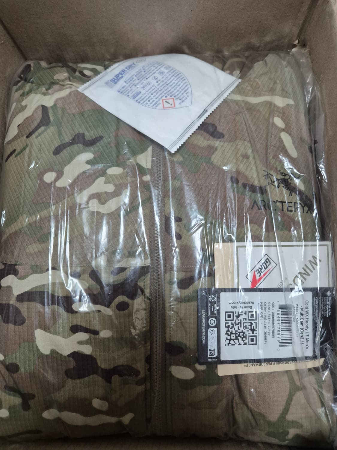 XL , L ) 아크테릭스 멀티캠 WX Lt 후디 상품이미지1