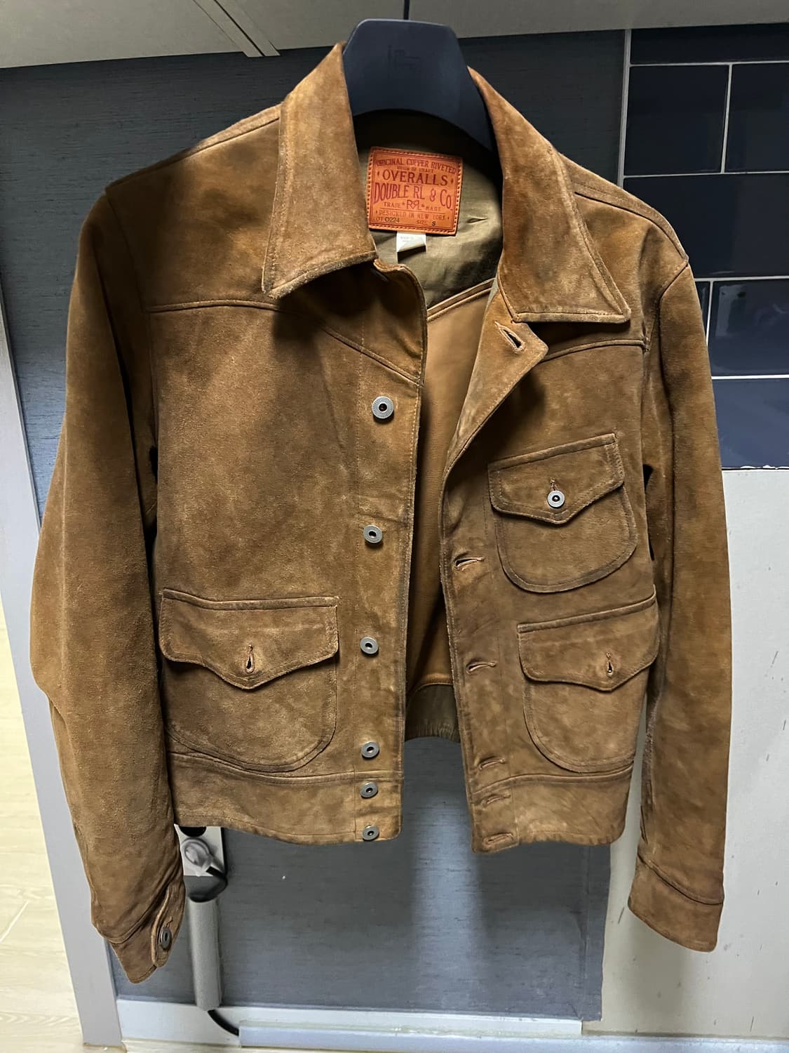 더블알엘 러프아웃 스웨이드 자켓 S 상품이미지3