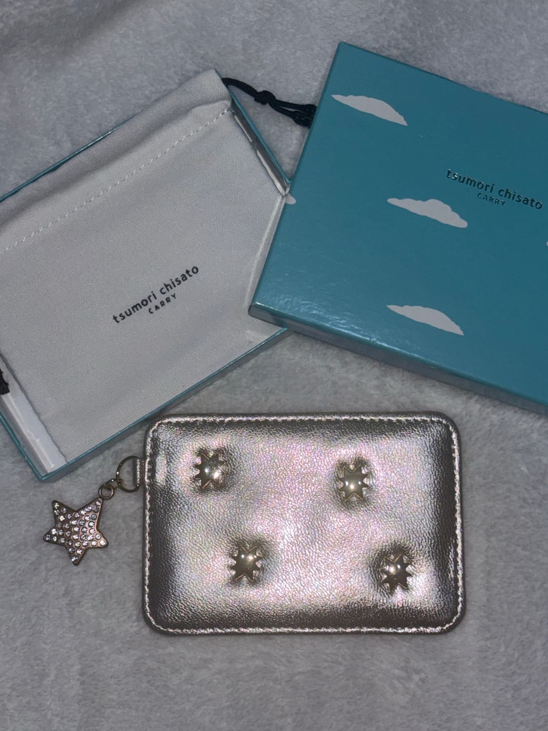 tsumori chisato 실버 별 스터드 패스케이스 상품이미지3