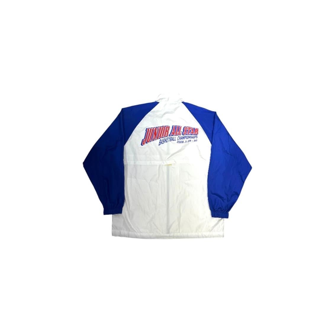 아식스 화이트 블루 오버핏 바람막이 자켓 L 상품이미지6