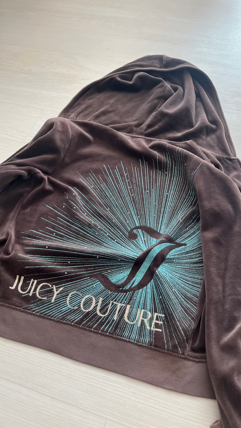 쥬시꾸뛰르 개대장템 브라운 집업 세트 상품이미지1