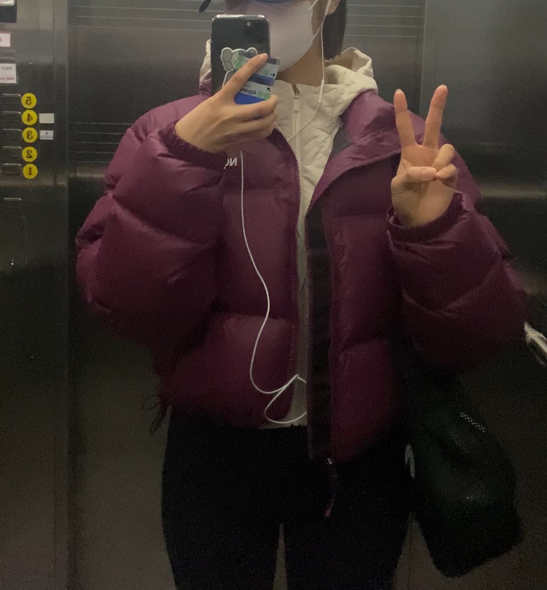 노스페이스 눕시 700 숏패딩 라즈베리 상품이미지1