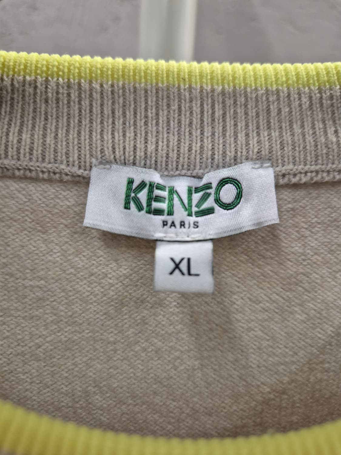 겐조 타이거 패치 니트 베이지 XL 상품이미지4