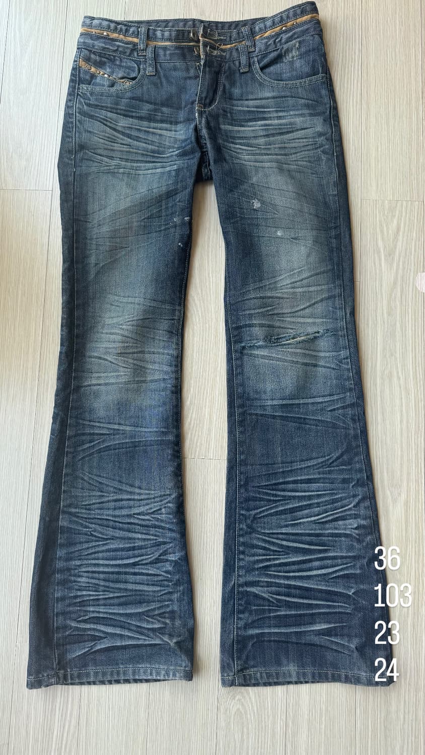 빈티지 부츠컷 웨스턴 데님 팬츠 상품이미지10