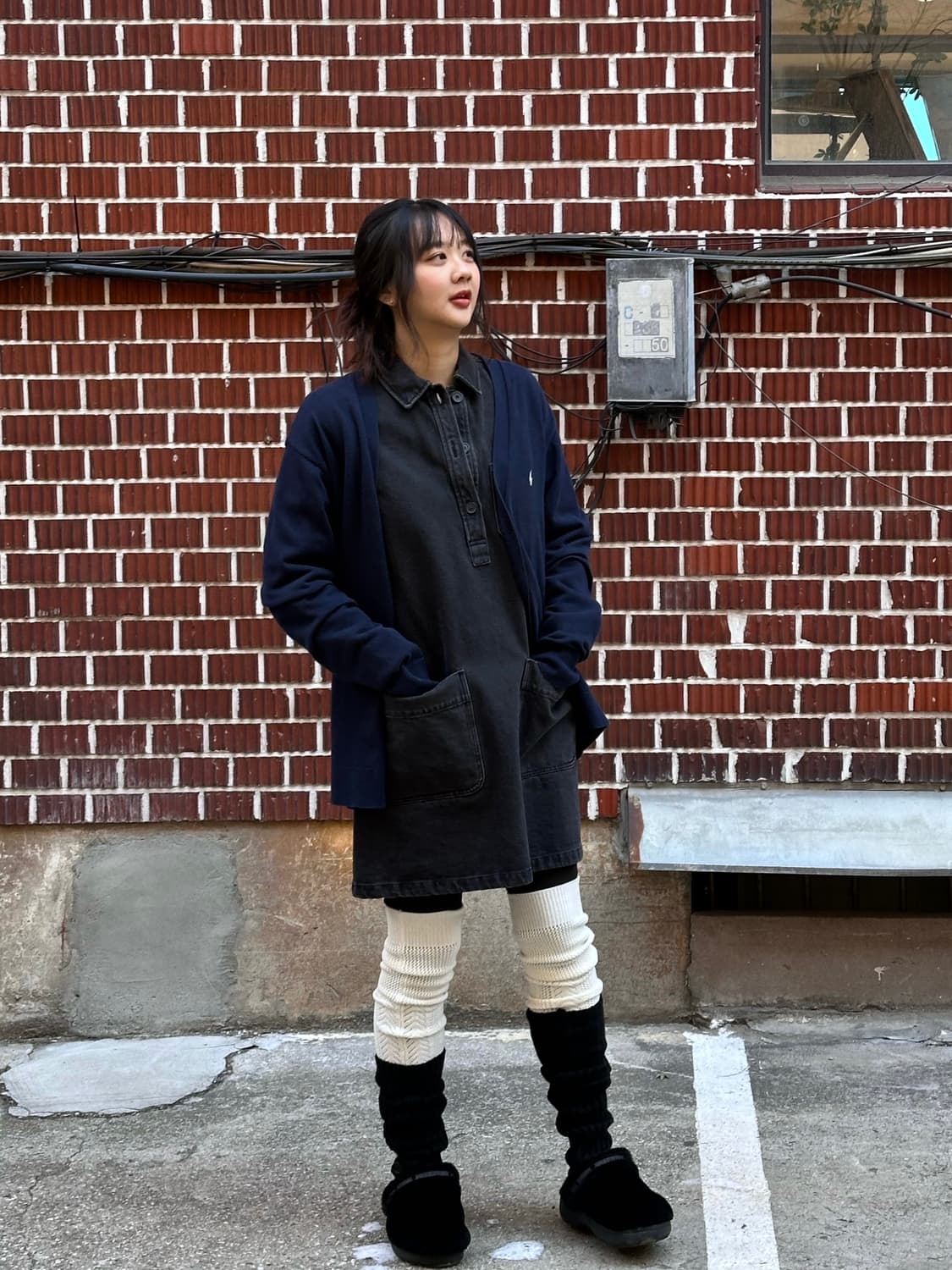 지방시 코트 폴로 가디건 아페쎄 흑청 원피스 코디 상품이미지4