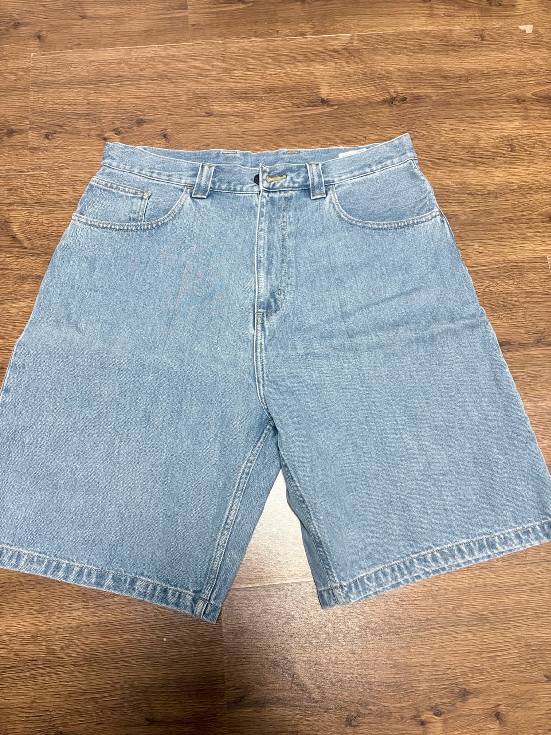 칼하트wip 브랜든 쇼츠 블루 스톤워시 상품이미지2