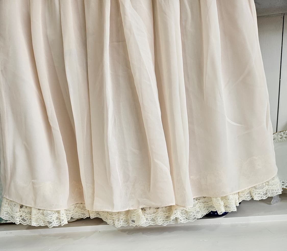 (LEST ROSE) 쉬폰 레이스 스커트 상품이미지6