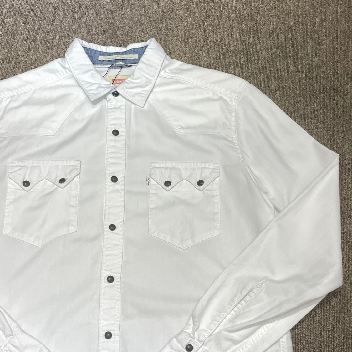 (M) Levi's 리바이스 웨스턴 셔츠 화이트 상품이미지3
